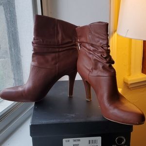 INC heeled booties
